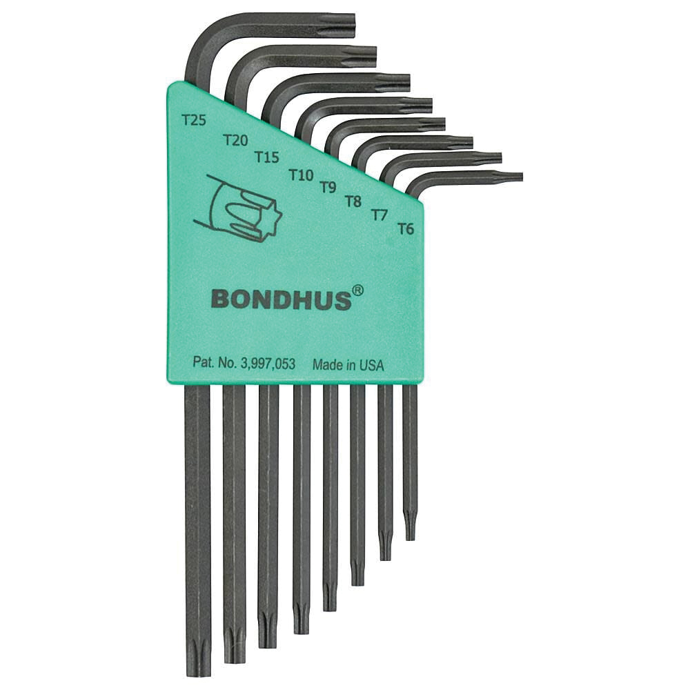 Bondhus TLX8S 8-Piece Long Length Torx L-Wrench Set