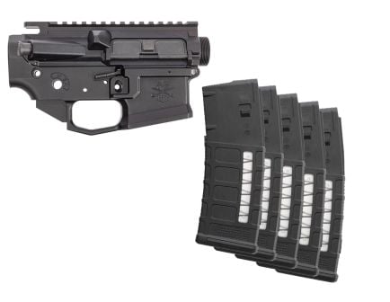 Sabre-IC Ambi Receiver Set and Five Magpul PMAG 25 ICAR Black Magazine