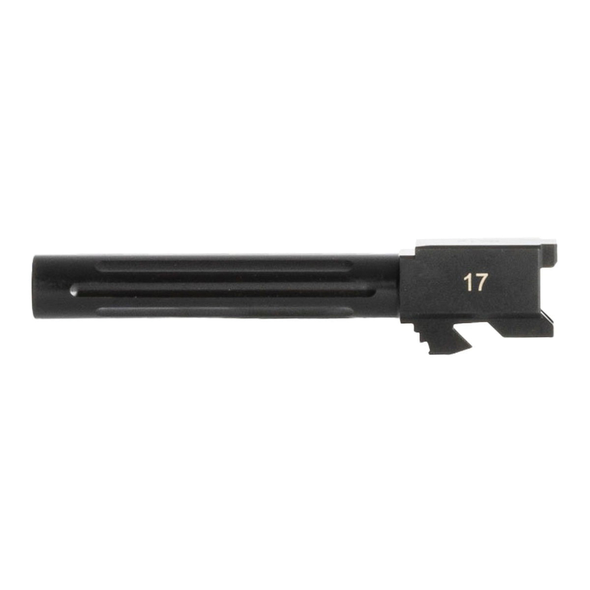 Brownells Non-Threaded Fluted Barrel 9mm Fits Glock Gen 1-4 G17, Black