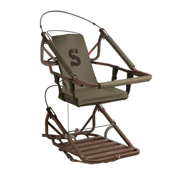 Summit Viper Steel Climbing Tree Stand, OD Green/Brown 300 lb
