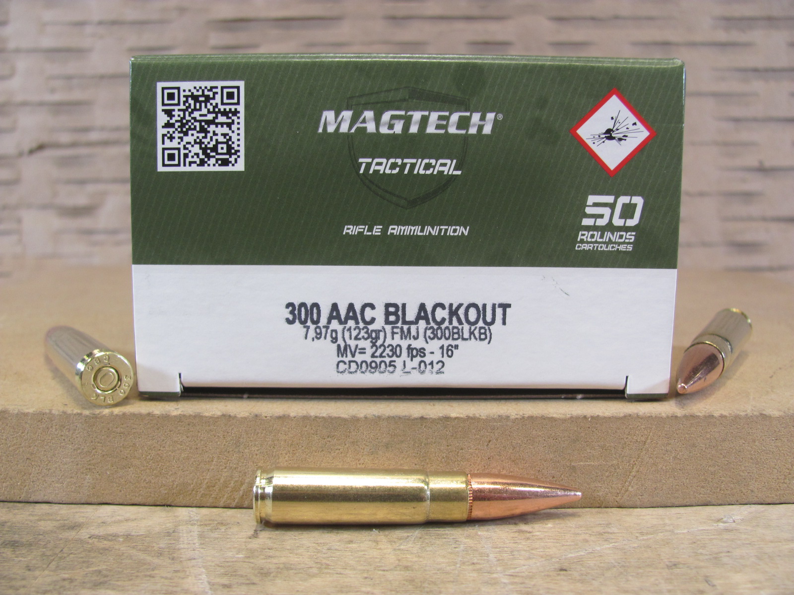 1000 Round Case – 300 Blackout 123 Grain FMJ Magtech Ammo – 300BLKB