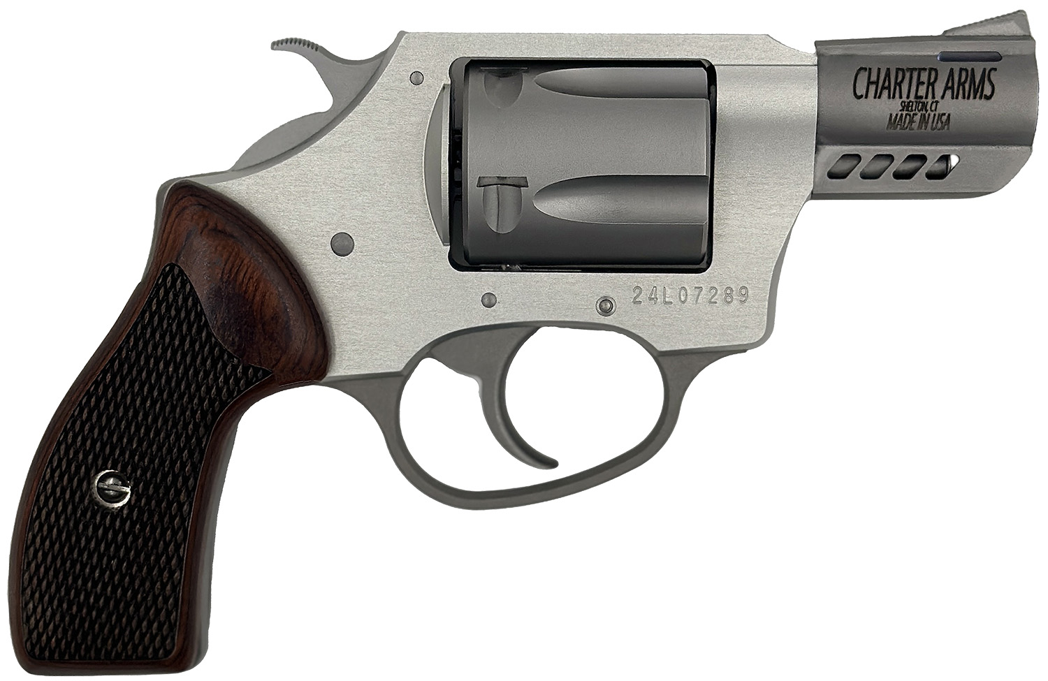 Charter Arms Coyote .380 ACP Revolver with Rosewood Grips