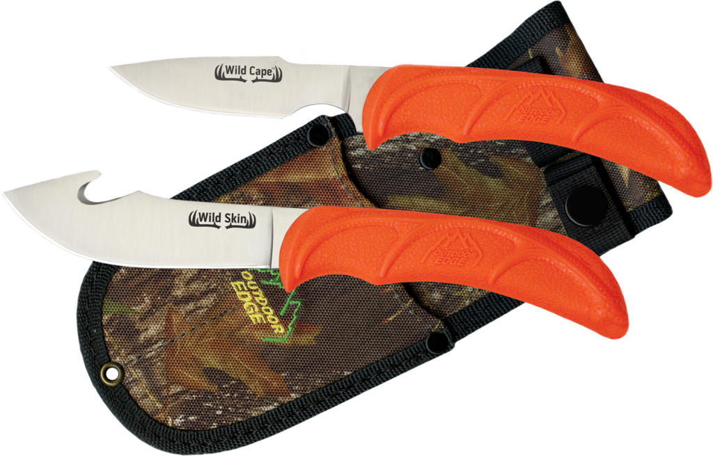 Outdoor Edge Wild Pair Game Knife Set, (Skinner-Caper)--WR-1C