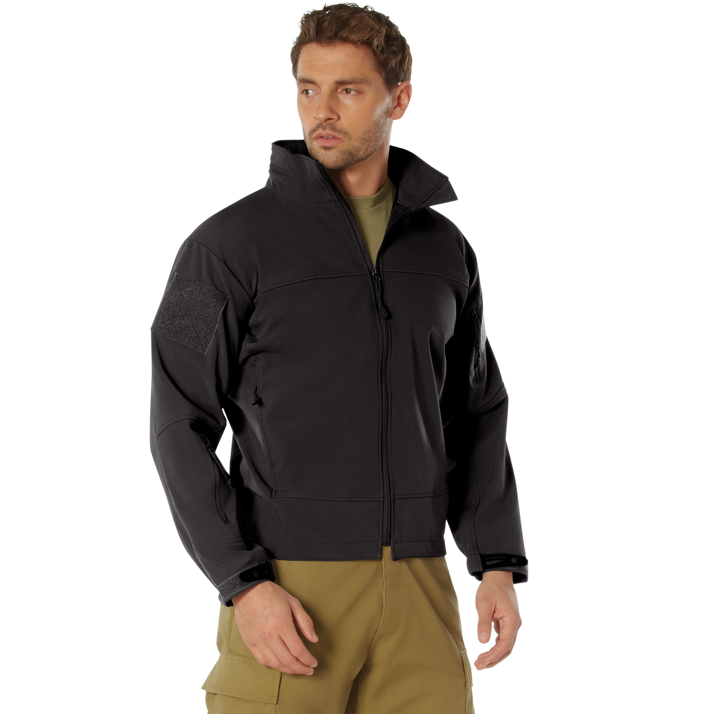 Rothco Covert Ops Lightweight Soft Shell Jacket - Black, Large