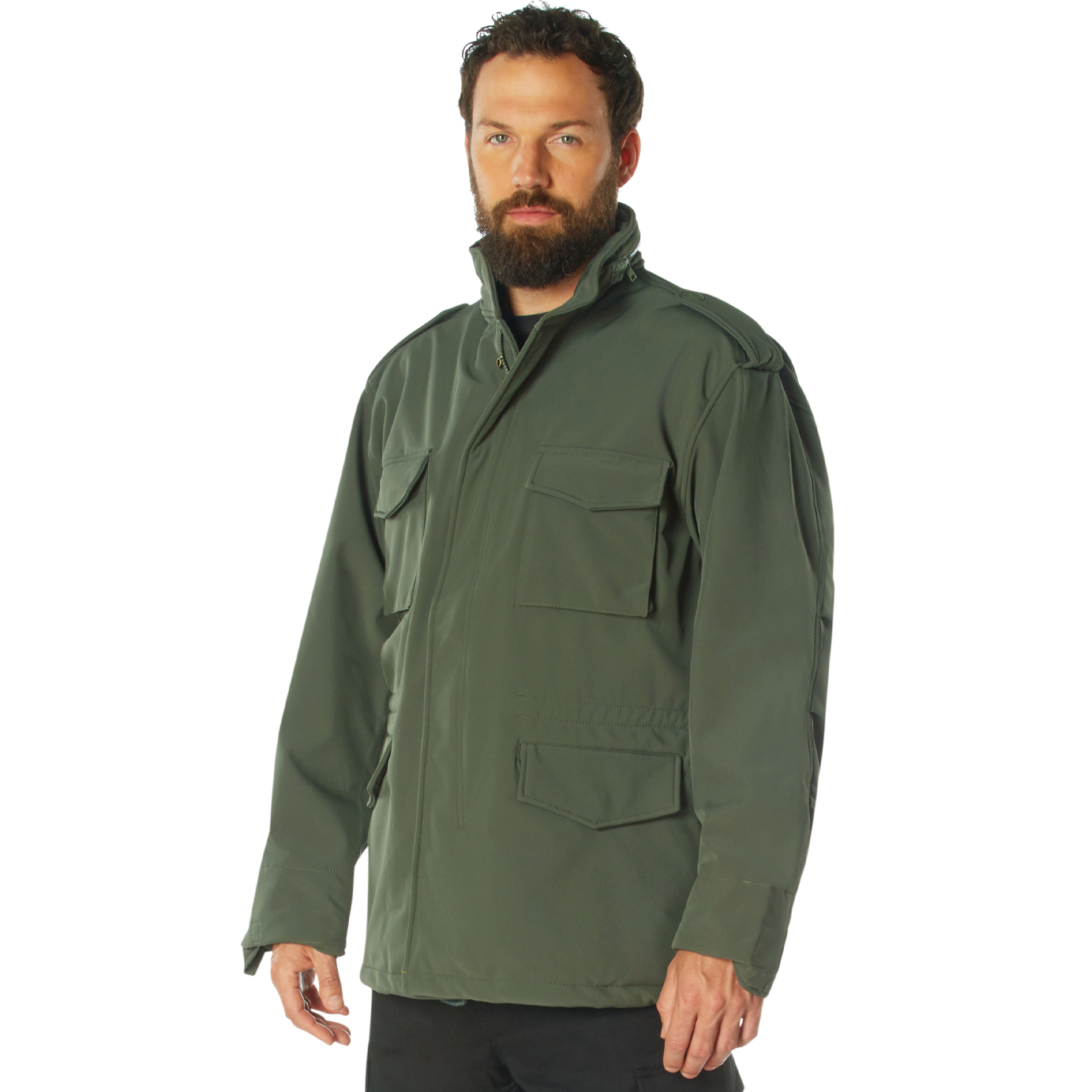 Rothco Soft Shell Tactical M-65 Field Jacket - Olive Drab, Large