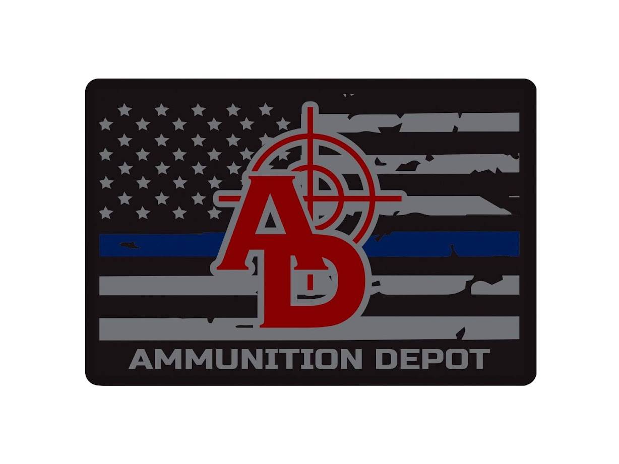 Ammunition Depot - Thin Blue Line Sticker