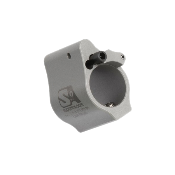 Superlative Arms Solid Set Screw Direct Impingement Gas Block 0.625" x 1", Stainless Steel