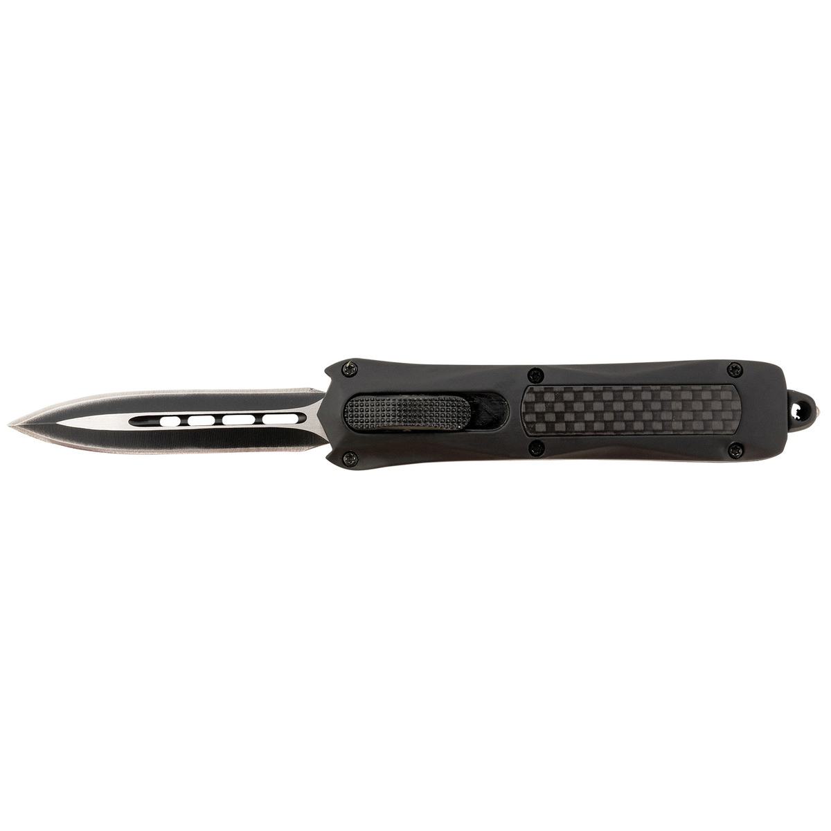Steel River Spartan Mini Folding/OTF Knife, Dagger, Black - Compact Blade, Sleek Handle, Secure Locking, Ideal for EDC and Tactical Use - MA163BD