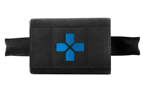 THE MICRO TRAUMA KIT NOW! COMPLETE KITS - BELT MOUNT, ESSENTIAL SUPPLIES, BLACK