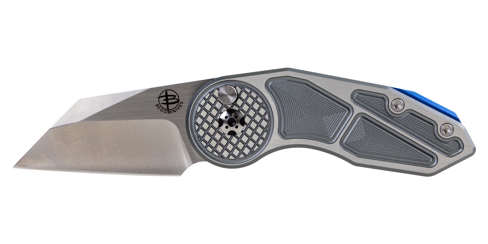 Begg Knives Micro Burst Button Lock Gray - BG059