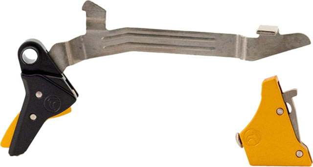 Timney Triggers Alpha Competition Pistol Trigger Glock 17/19/22/23/26/27/31/32/33/34/35 Gen 3-4 Gold Alpha Glock 3-4 - Gold