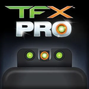 Truglo TFX Pro Tritium/Fiber-Optic Day/Night Sights - Walther PPS (Except M2) - Orange Outline Front/Green Rear
