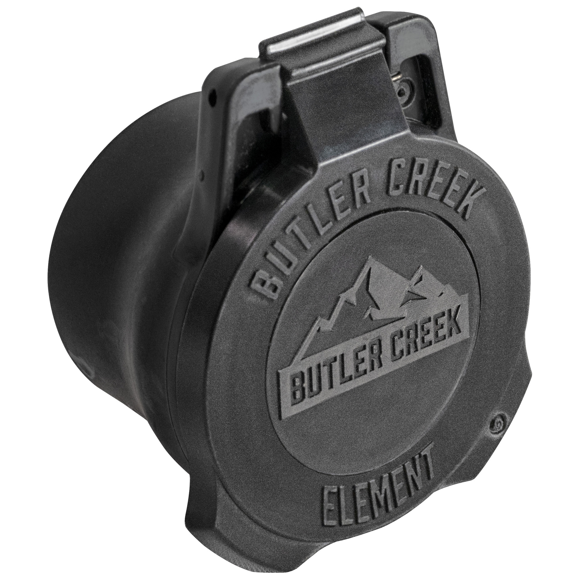 Butler Creek Element Scope Cover, 55mm-60mm, Black, Objective