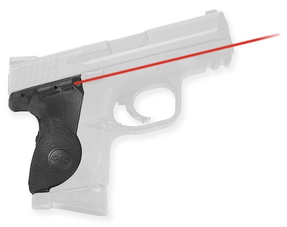 Crimson Trace 50ft Red Lasergrips, S&W M&P Compact - LG-661