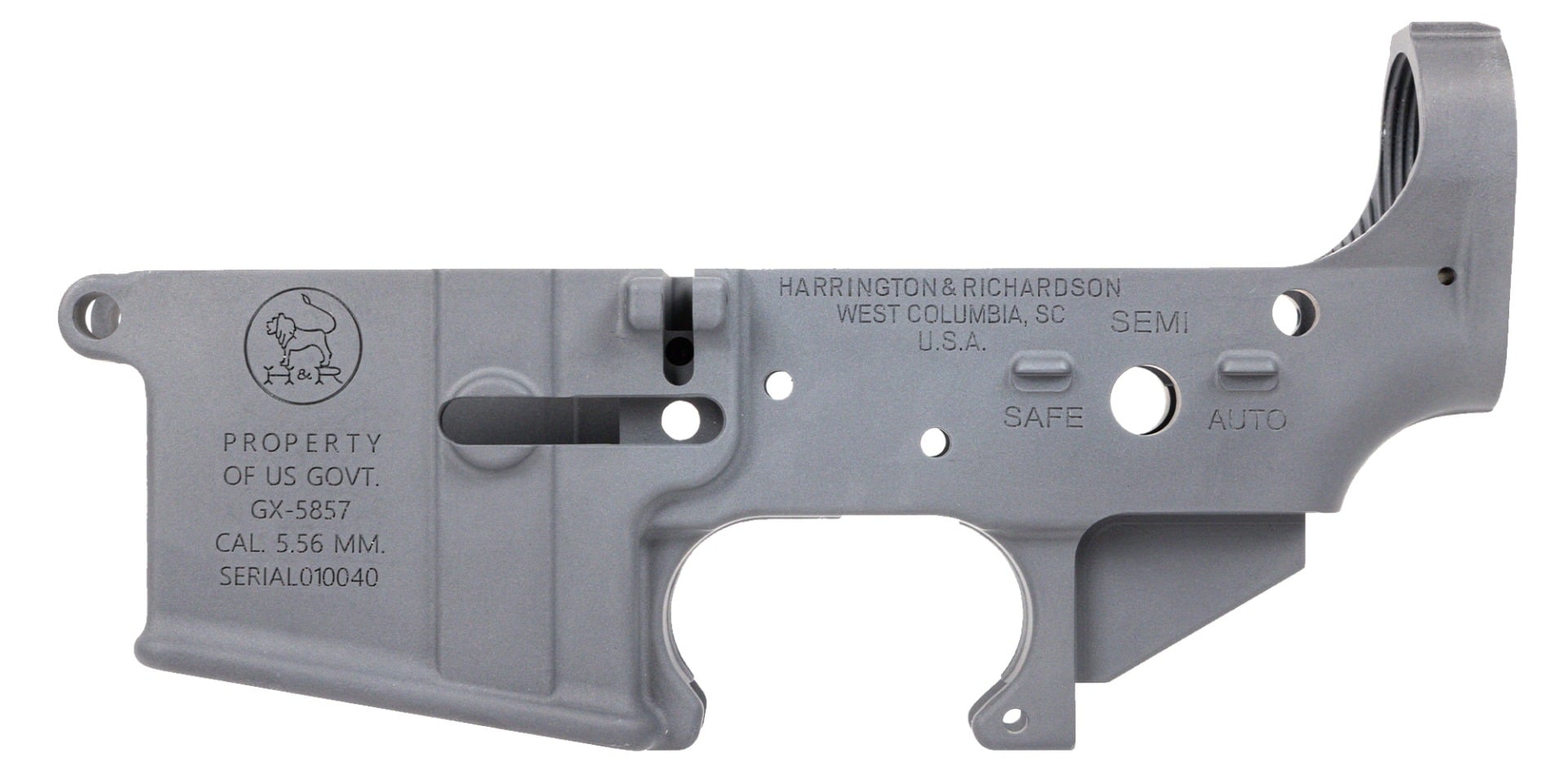 Harrington & Richardson BLEM XM607 Carbine Lower Receiver, Gray
