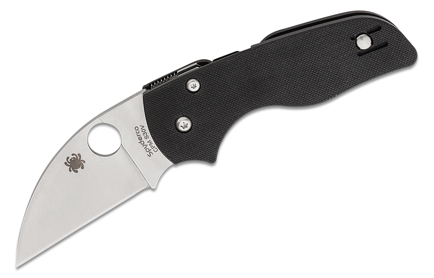 Spyderco Lil Native Folding Wharncliffe Knife, Black - C230GPWC