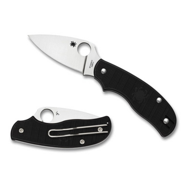 Spyderco Urban Drop Point Folding Knife, 2.61" - C127PBK