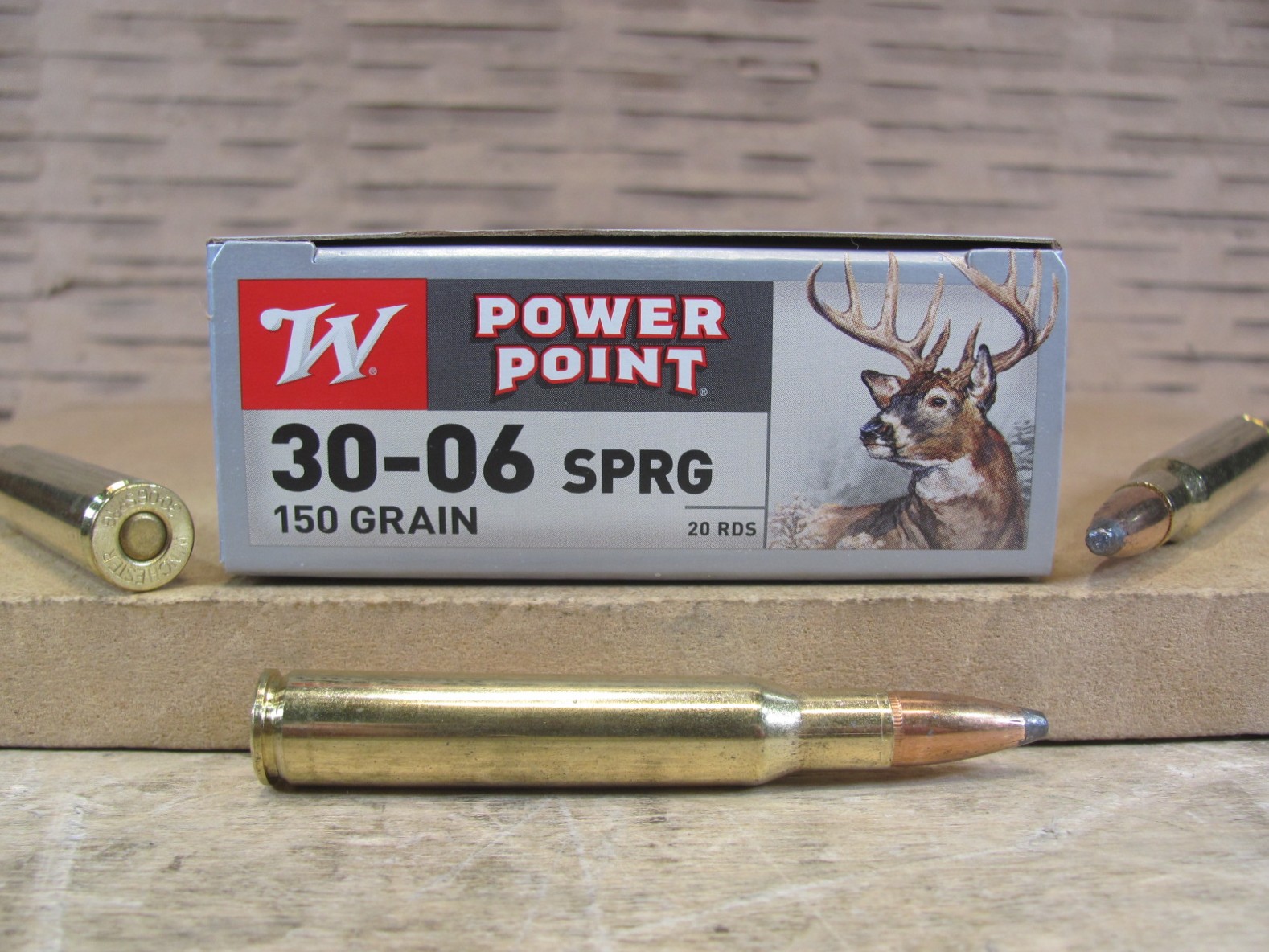 200 Round Case – 30-06 SPRG Winchester Power Point Soft Point 150 Grain Ammo – X30061