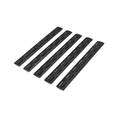 Bravo Company MCMR MLOK Compatible 5.5" Rail Panel Kit 5/Pack, Black - BCM-MCMR-RP-BLK-5