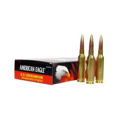 Federal American Eagle Rifle Ammo 6.5 Creedmoor 120 gr. Open Tip Match 20 rd. - Flat Rate Shipping Under 30lbs! - No Credit Card Fees