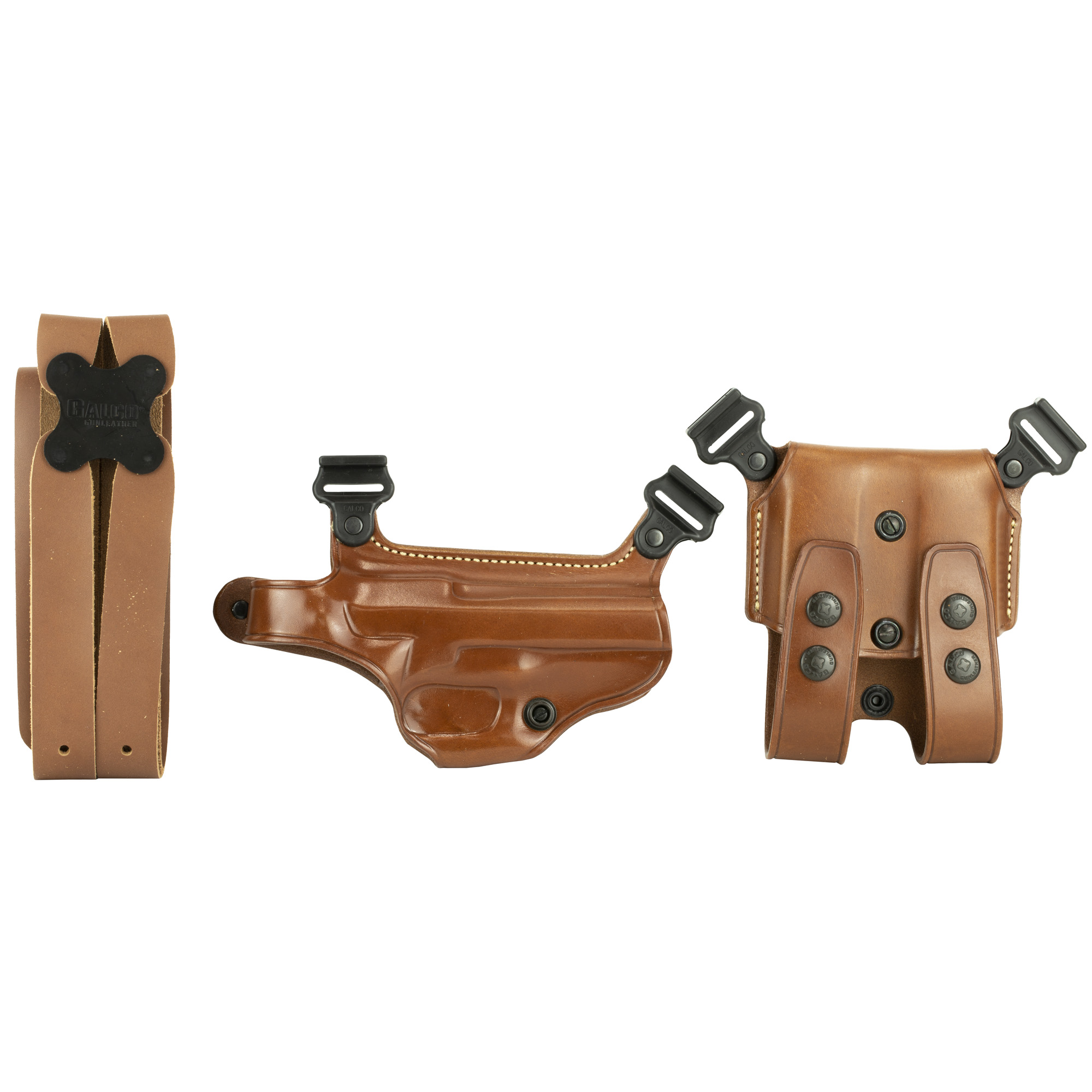 Galco Miami Classic Shoulder Holster, Fits Beretta 92F, Right Hand, Tan Leather