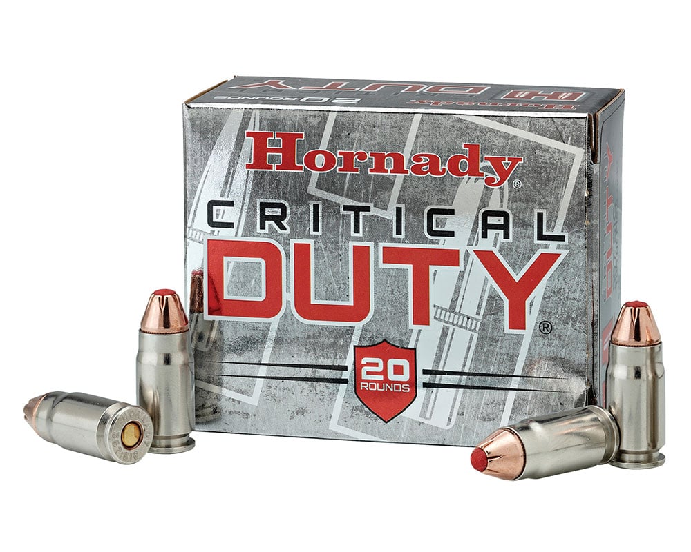 Hornady Critical Duty 124 gr Flexlock 9mm +P Ammunition, 25 Rounds - 90216