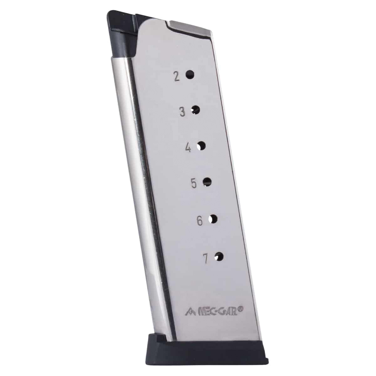 Mec-Gar 7rds .45 ACP Magazine - Nickel Compact - MGCO4507NPF