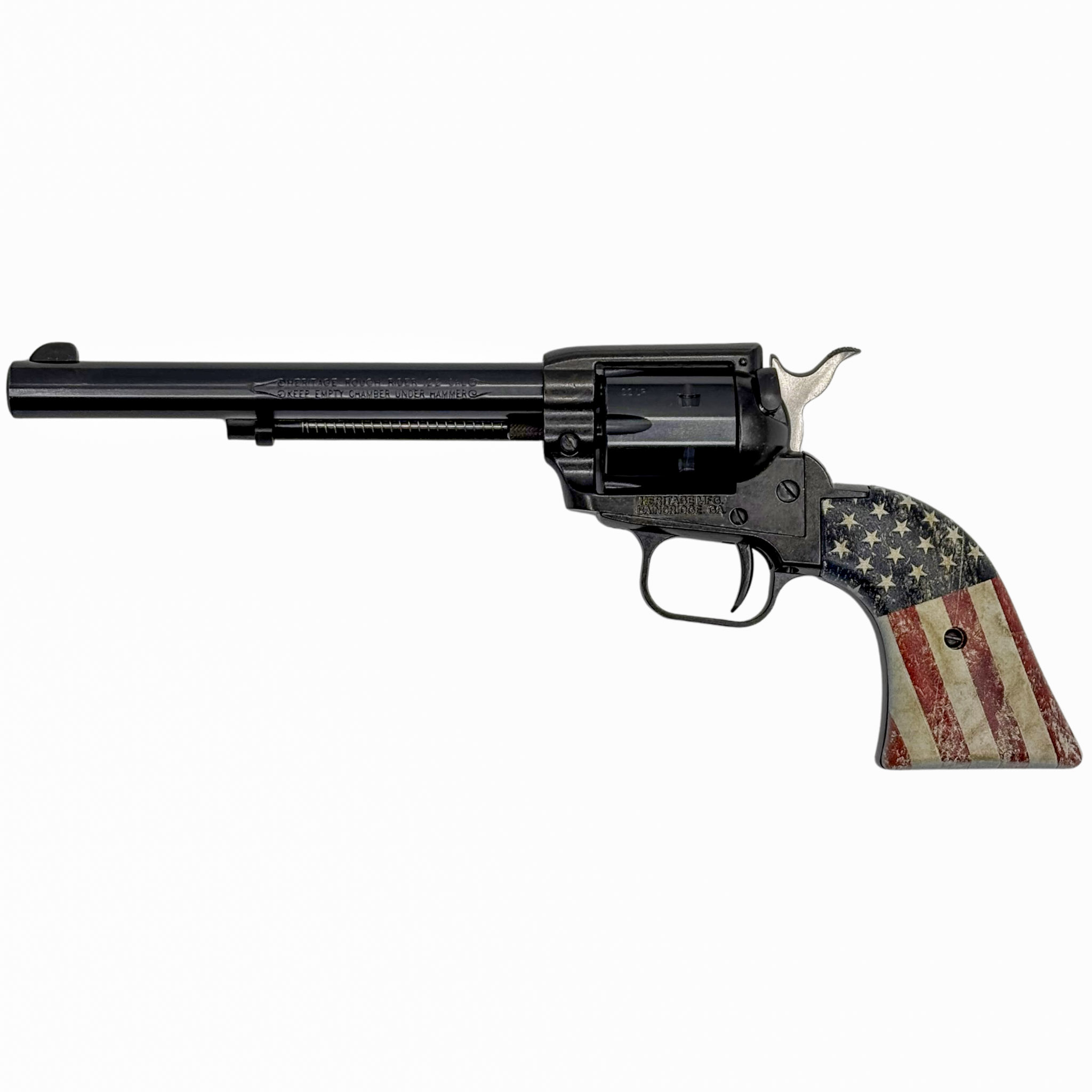Heritage Rough Rider .22 LR Revolver 6.5" Barrel 6-Round US Flag Grip