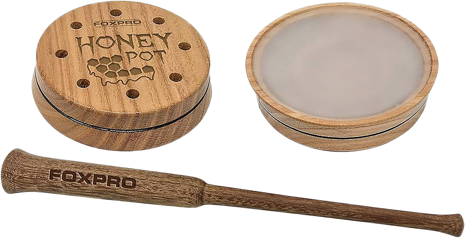 FoxPro Honey Pot Crystal Turkey Honey Pot Call, Natural