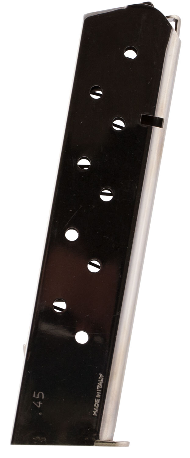 Mec-Gar 10 Round .45 ACP Detachable Extended Magazine, Nickel - MGCG4510N