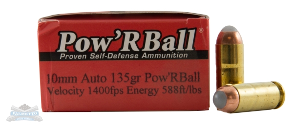 Glaser Pow'rBall 10mm 135gr Ammunition 20rds - PB10135/20