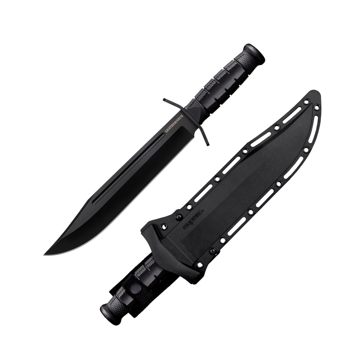 Cold Steel Leatherneck Fixed Knife Black - Military-Grade Design, Ideal for Tactical and Survival Use - CS-FX-LTHRNK