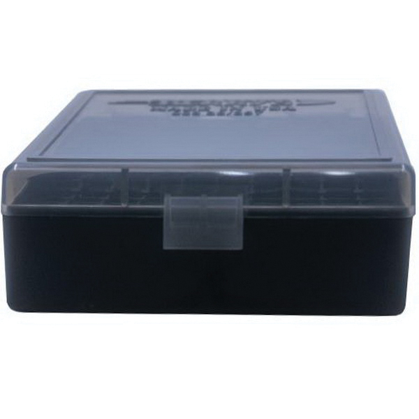 Berrys Bullets 003 .38 Spl/357 Mag 100 Round Flip-Top Ammo Box, Smoke/Black - 75321