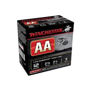 Winchester Ammo AAHLA128 AA Lite Handicap 12GA 2.75\" 1oz #8 Shot - 25sh Box