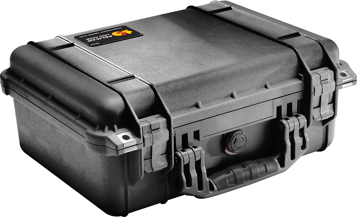 Pelican 1450 Double Pistol Case, Black - 1450-000-110