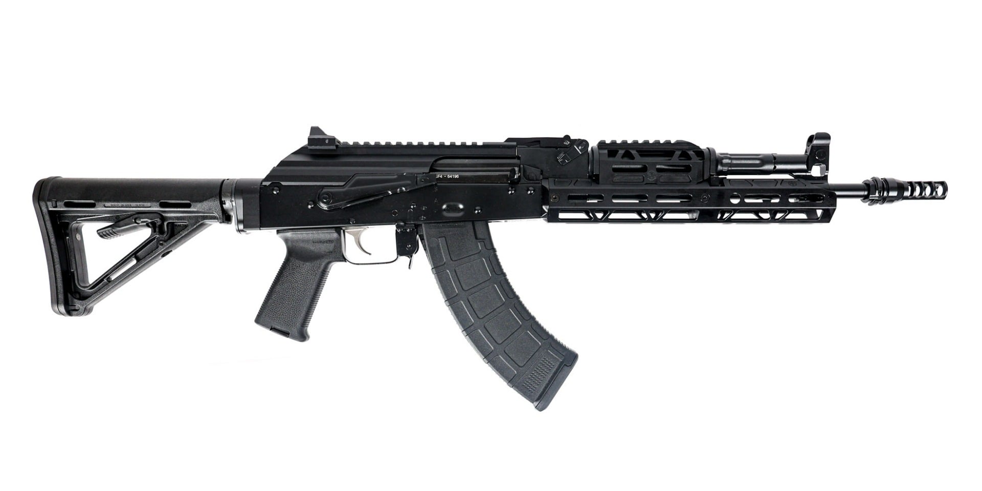 PSAK-47 GF4 with 14.7" Barrel Pin and Weld with JMAC Keymount Brake and Hinged Picatinny Dust Cover