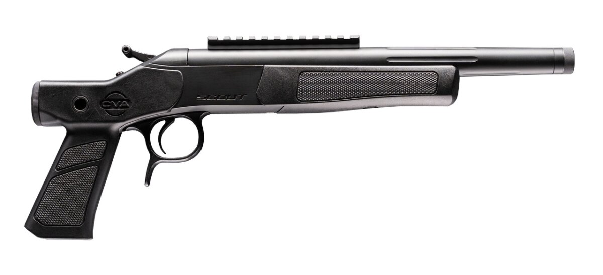 CVA SCOUT XP 350LEG BLK/SYN 12" TB THREADED BARREL | 5/8X24