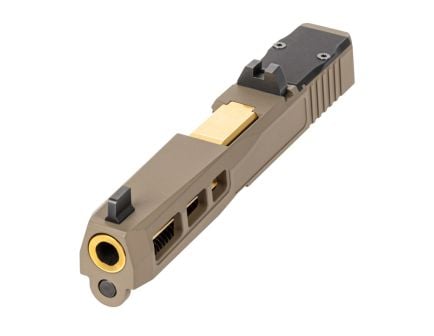 PSA Dagger Complete SW1 RMR Slide Assembly With TiN Non-Threaded Barrel, Flat Dark Earth