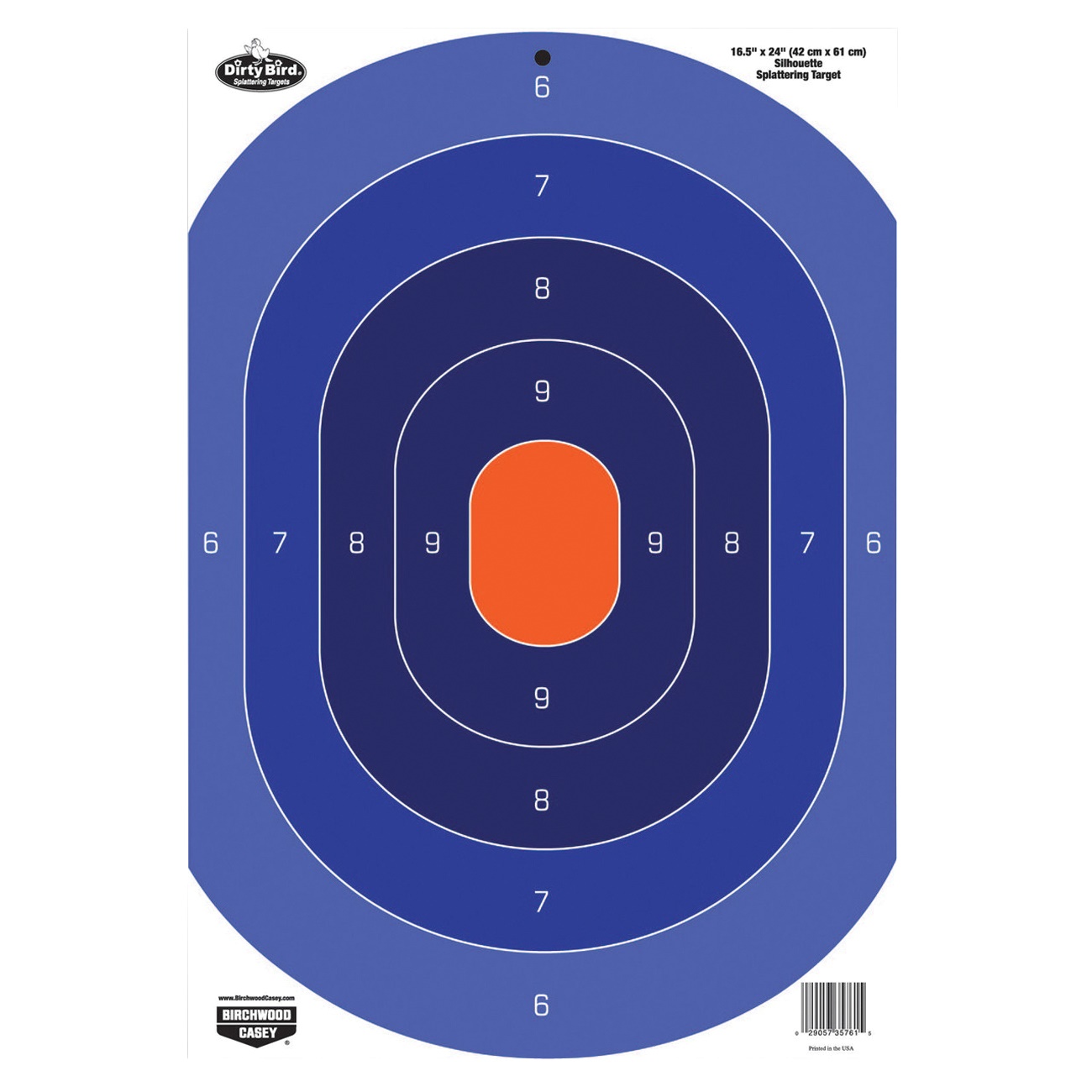 Birchwood Casey Dirty Bird Target - Blue/Orange (3-Pack) - 35763