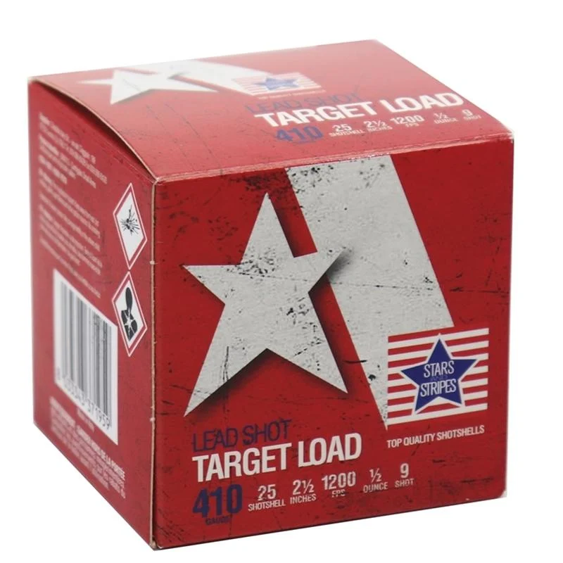 PPU Stars Stripes Target Shotshells 410ga 2-1/2" 1/2oz 1200 fps #9 25/ct