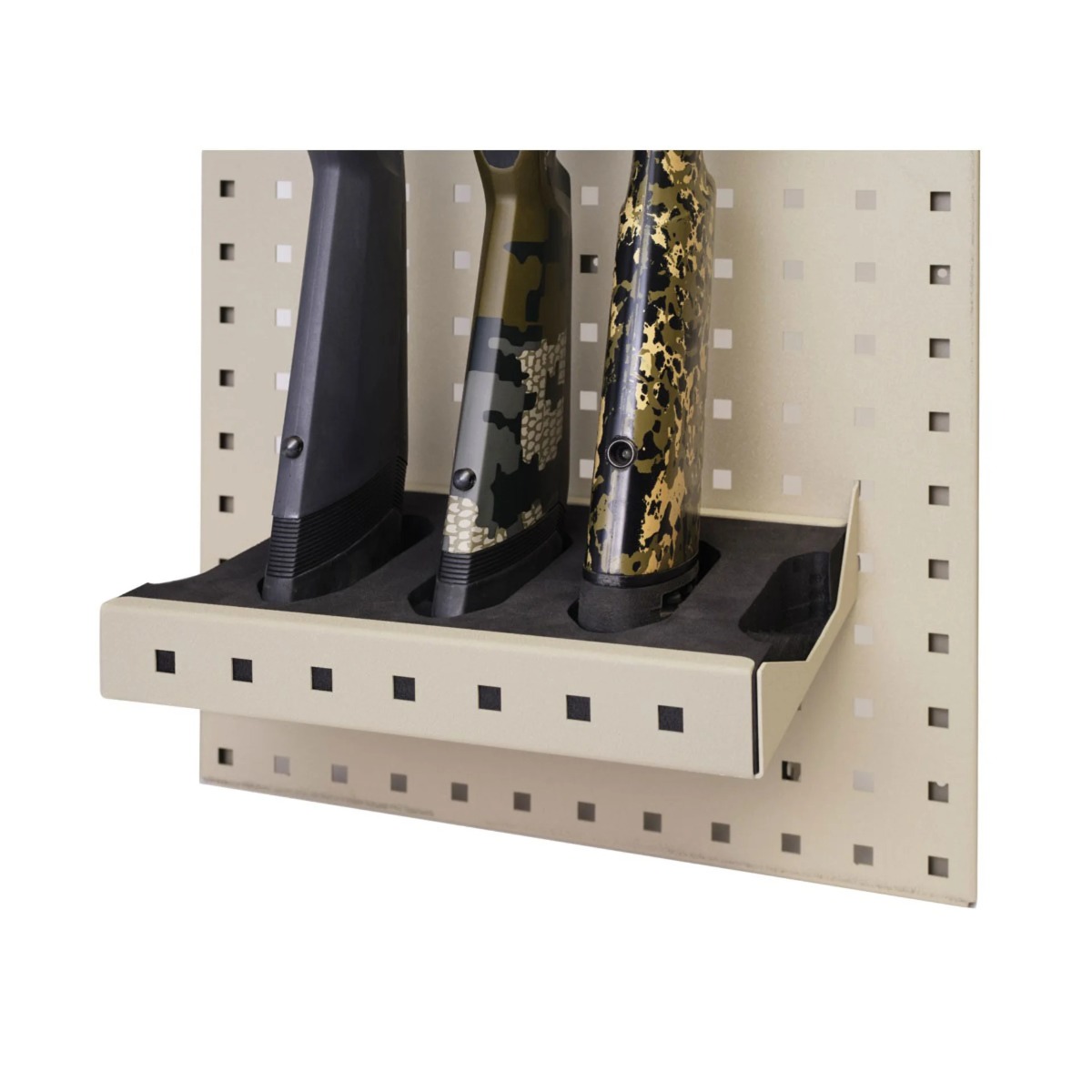 Hornady Square-Lok 12" x 12" Vertical 3-Gun Rack, Tan