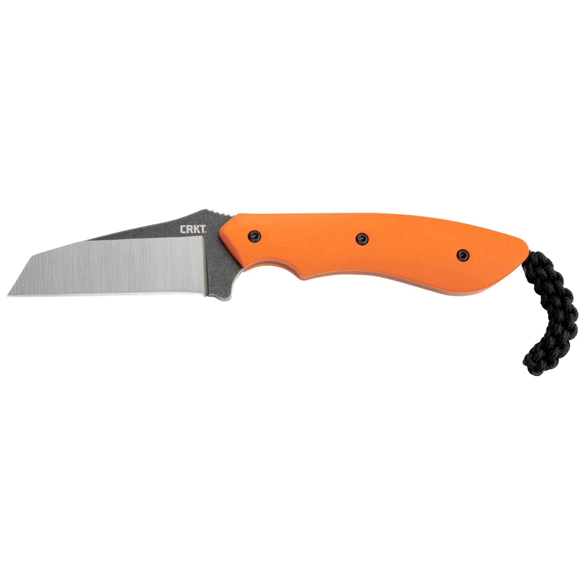 CRKT Spit Fixed Blade Knife Silver Plain Sheath 2.29" 2399 Satin 8Cr13MoV