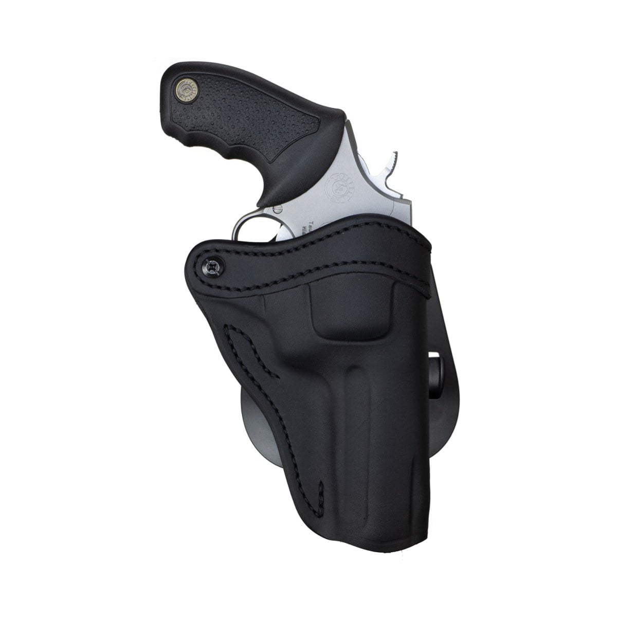 1791 Gunleather RVH2 Ruger GP100 Leather OWB Holster Right 02, Stealth Black - PDHR2SBLR