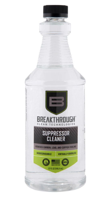 Breakthrough Clean Technologies Suppressor Cleaner, 32oz, Clear - BTSC-32OZ