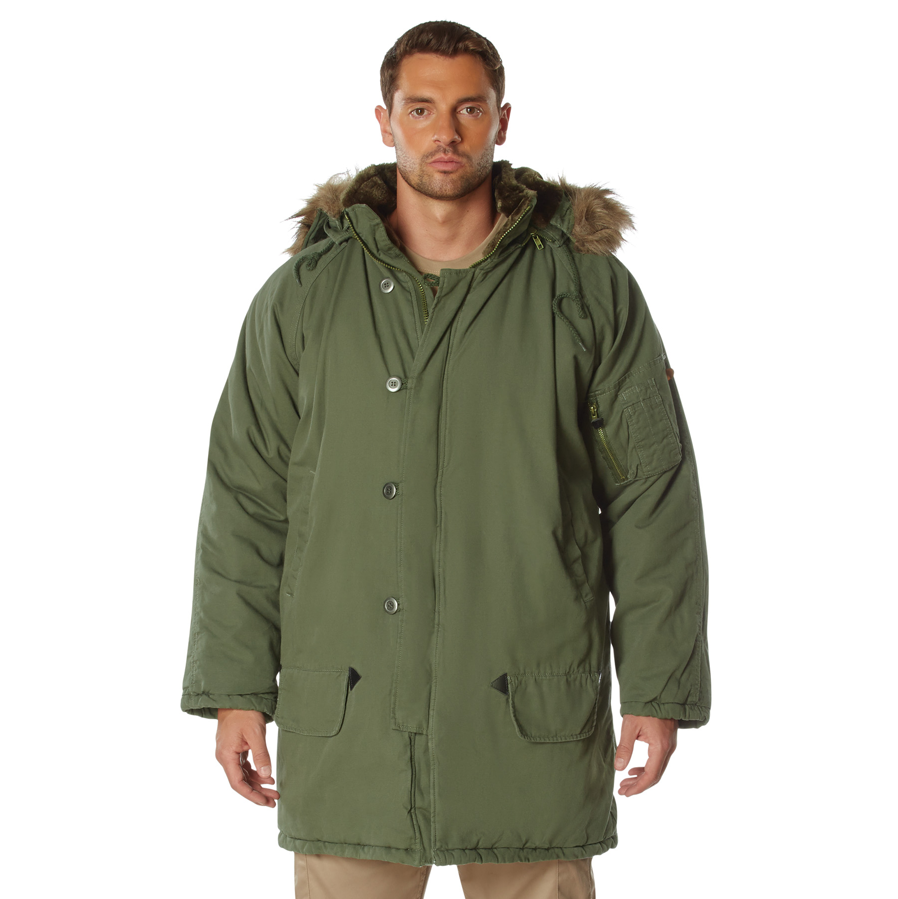 Rothco Vintage N-3B Parka - Olive Drab, X-Small