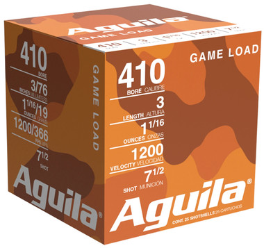 Aguila Birdshot Standard Velocity 410 Gauge 3" 11/16 oz 7.5 Shot