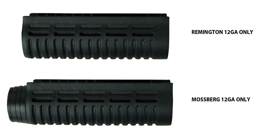 Phoenix Technology Glass Filled Nylon Standard Forend for Mossberg 500/590 Shotgun, Black - MSF11201B