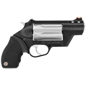 Taurus 2441029TCPLY Judge Public Defender Polymer 45 Colt (LC)/410 Gauge 5 2.50 Black Frame Stainless Steel Cylinder Black Ribber Grip Fiber Optic Front Sight