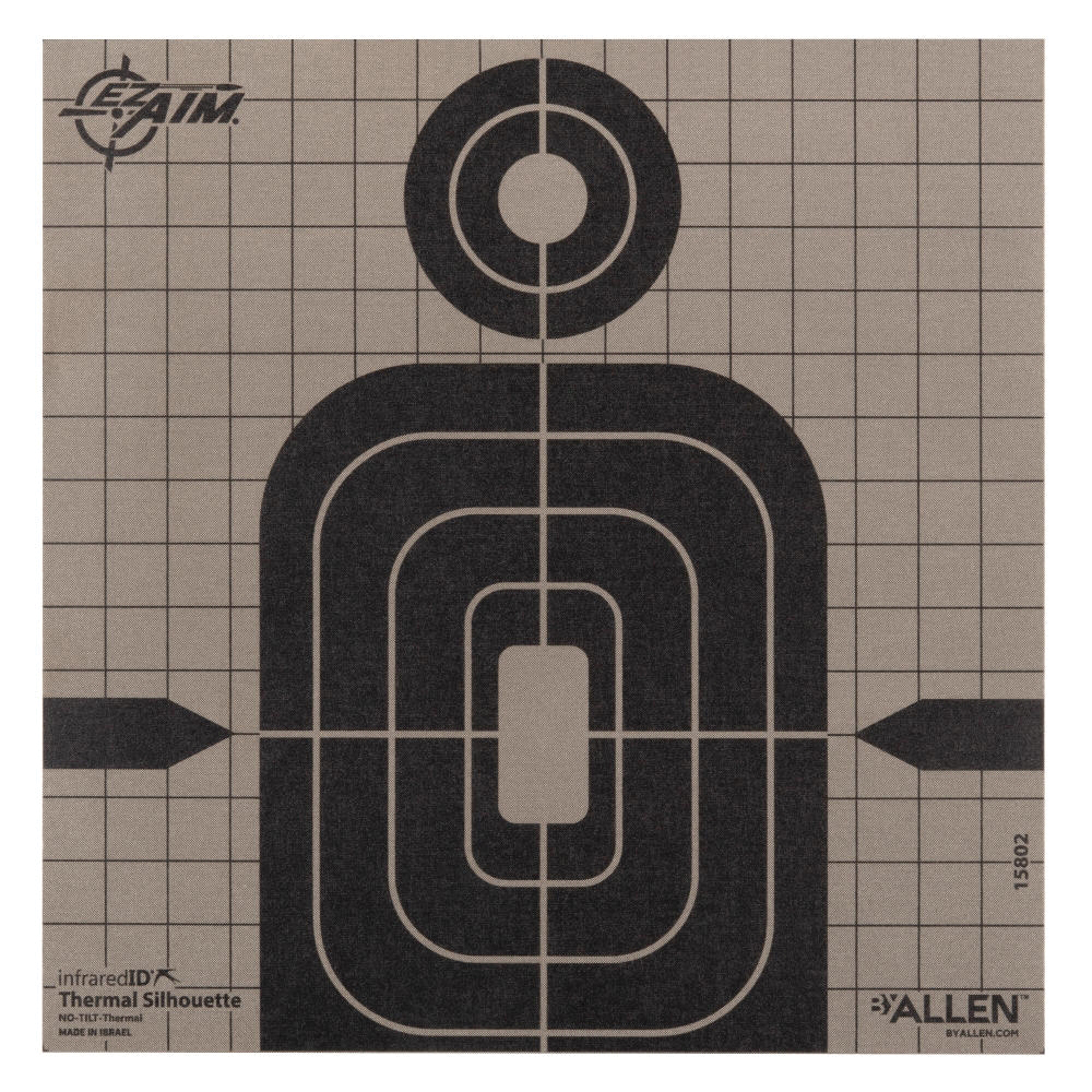 EZ Aim Thermal Silhouette Target, Black/Gray