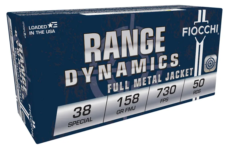 Fiocchi .38 Special 158gr FMJ Range Dynamics Ammo